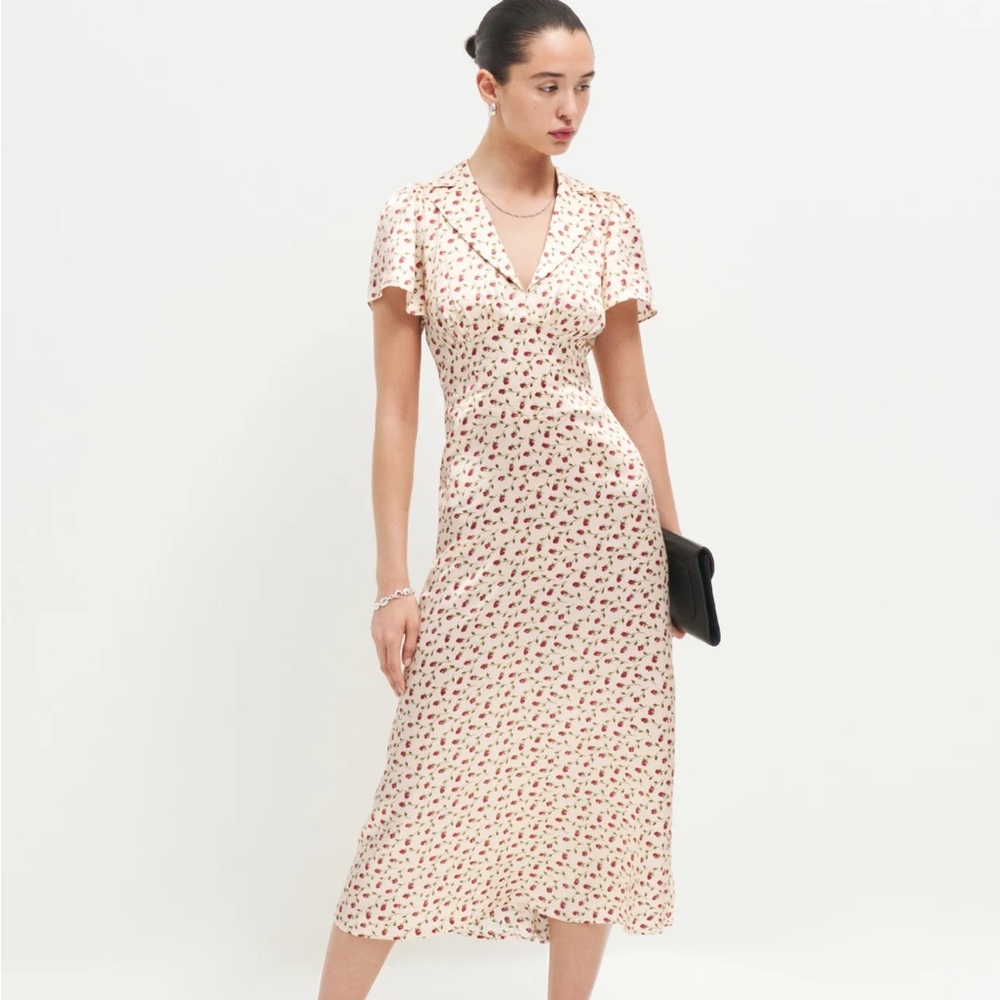 NWT Reformation Seth Silk Dress